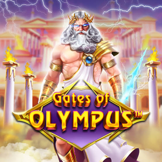 Gates of Olympus demo – grafika kluczowa slotu Pragmatic Play z Zeusem i złotym logo gry